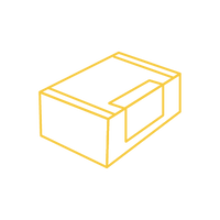 A graphic of the automic gold shipping box