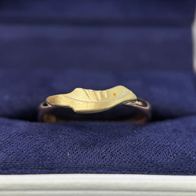 14k Copy of Bird Shape on 3mm Band Custom Ring