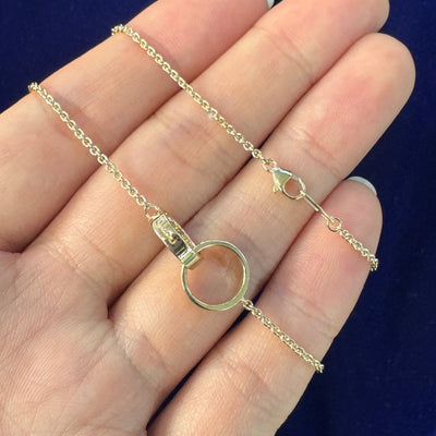 Bound Together Necklace —14k Yellow Gold / 18 inch / Engraved