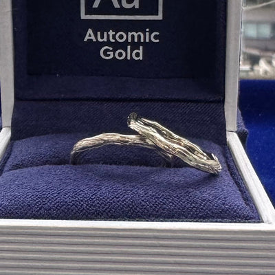 14k Champagne Gold 1.7mm Brunches Custom Bands, both size 4.25