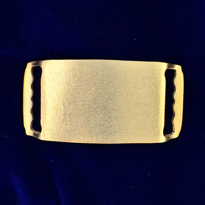 14k Yellow Gold 3mm Thick Custom Belt Buckle