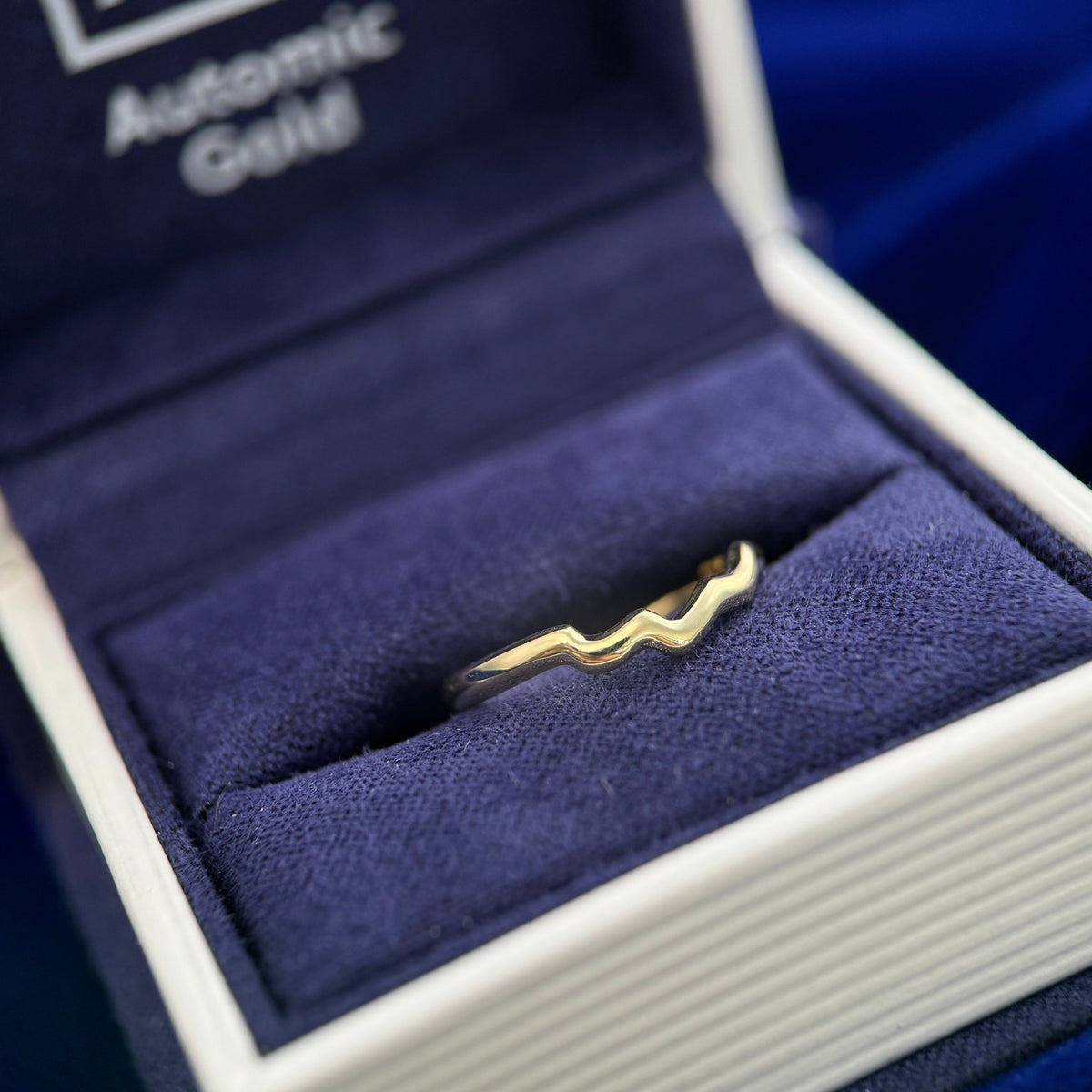 14k Yellow Gold Custom Nesting Band 